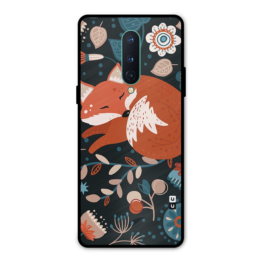 Nordic Arts Sleeping Fox Metal Back Case for OnePlus 8