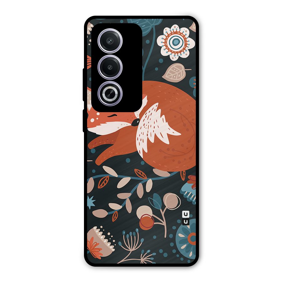 Nordic Arts Sleeping Fox Metal Back Case for Oppo K12x