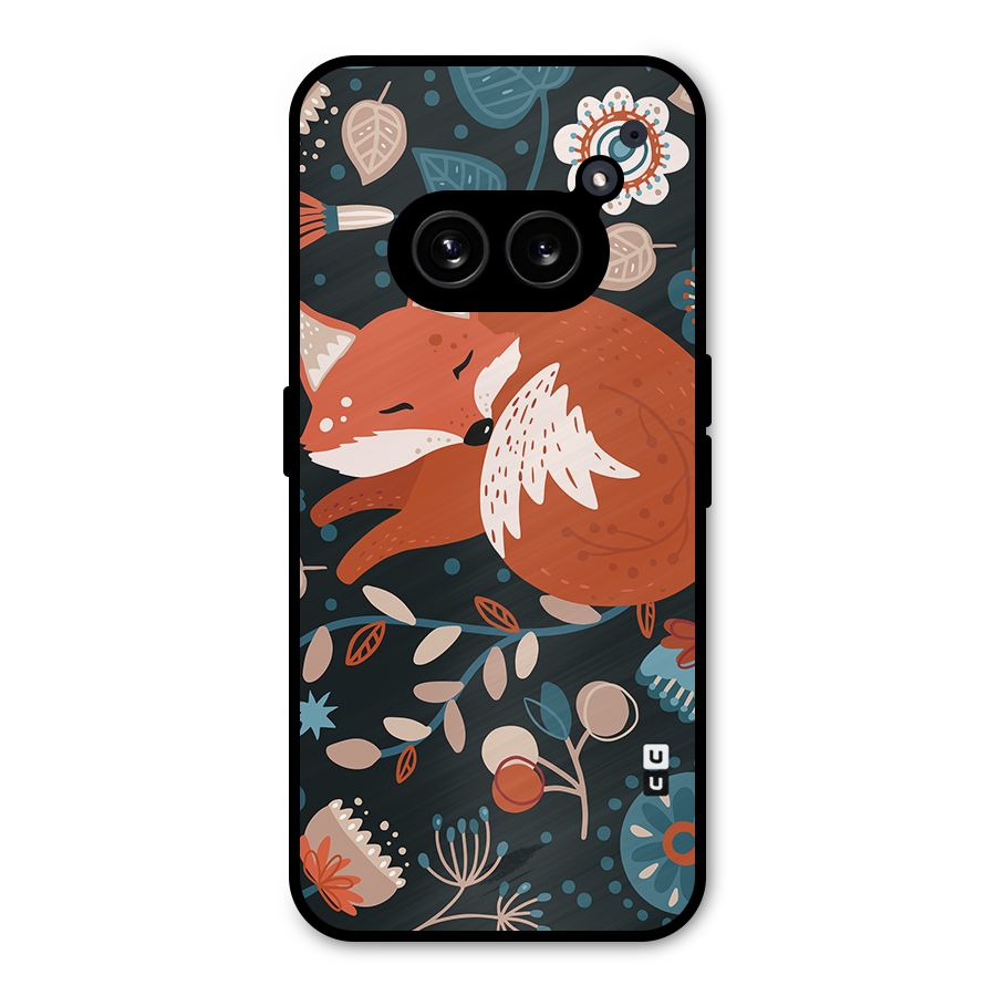 Nordic Arts Sleeping Fox Metal Back Case for Nothing Phone 2a