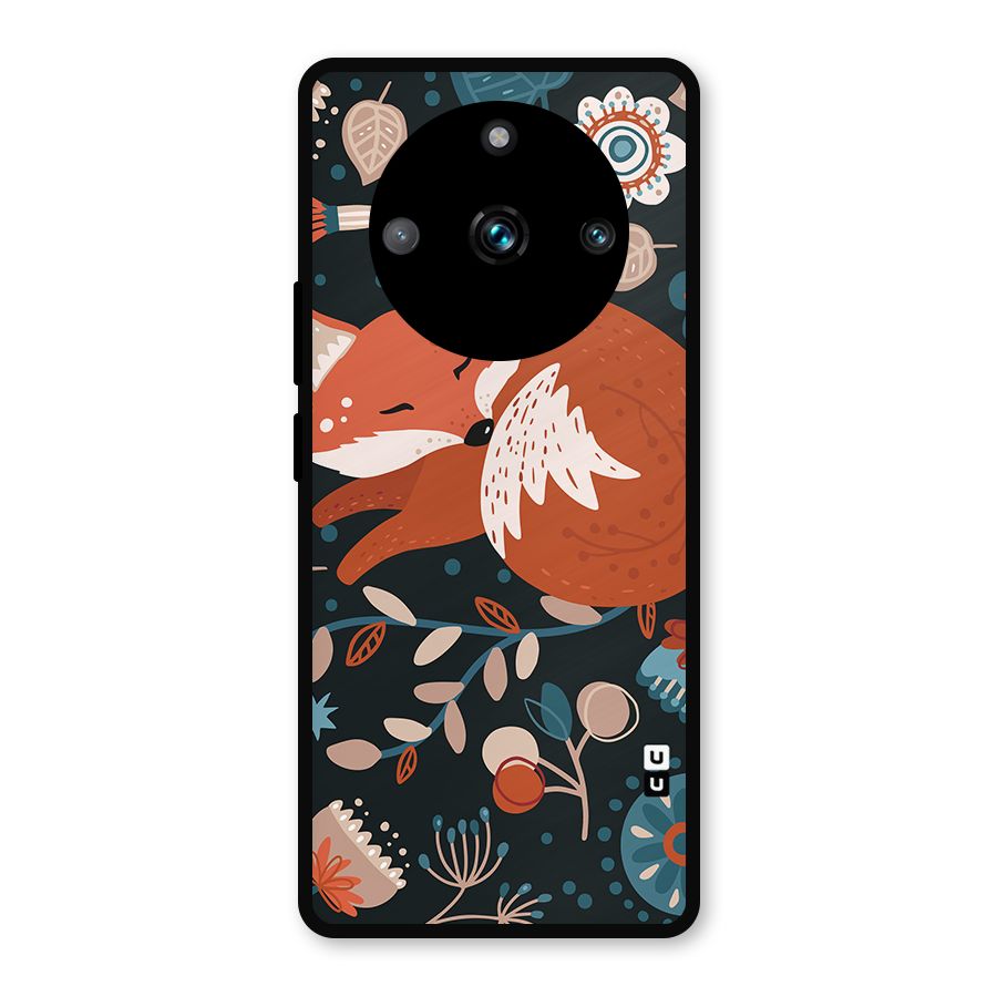 Nordic Arts Sleeping Fox Metal Back Case for Realme 11 Pro