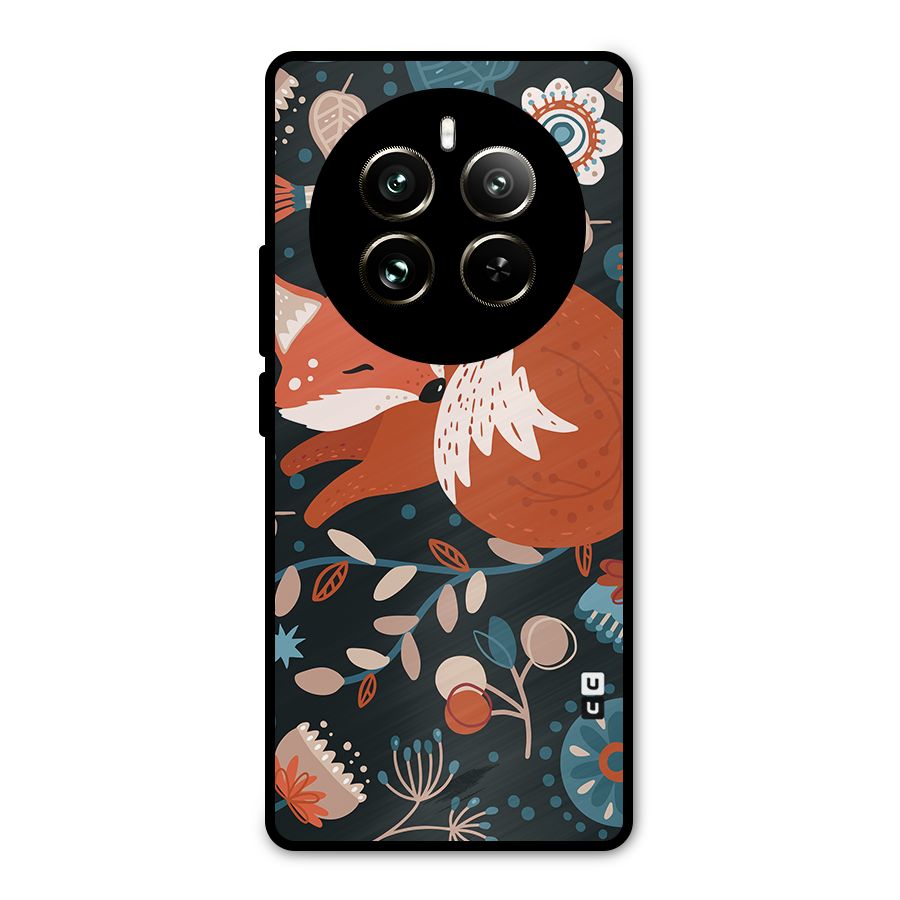 Nordic Arts Sleeping Fox Metal Back Case for Realme 12 Pro