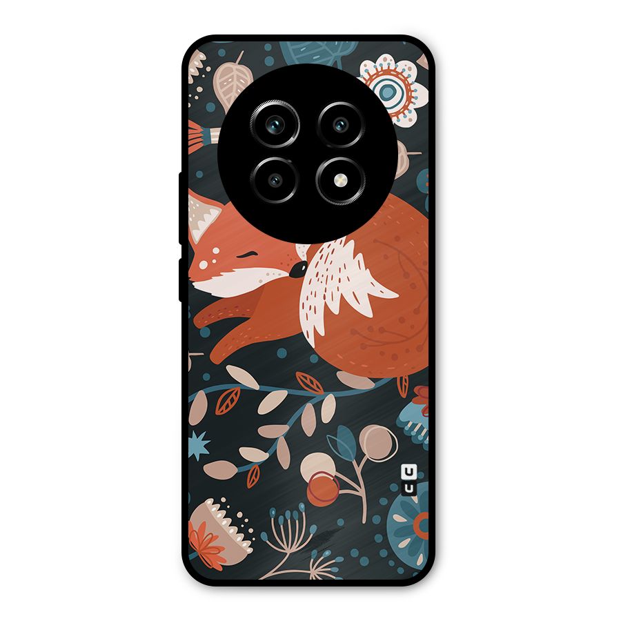 Nordic Arts Sleeping Fox Metal Back Case for Realme 13 Pro