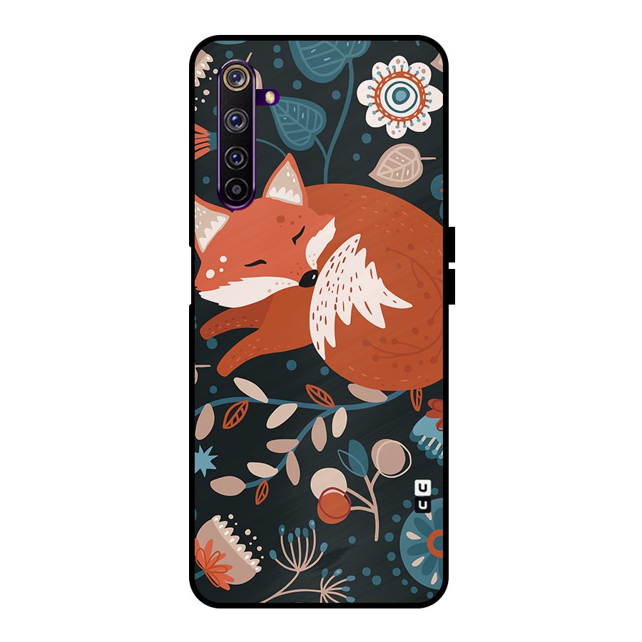 Nordic Arts Sleeping Fox Metal Back Case for Realme 6 Pro