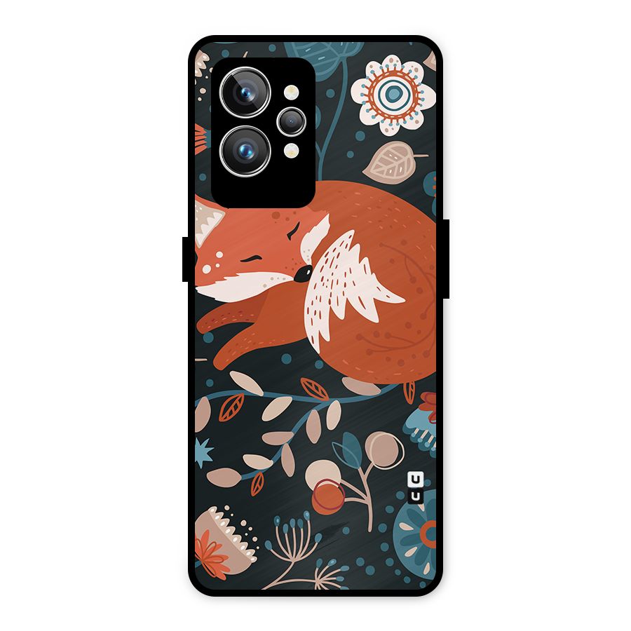 Nordic Arts Sleeping Fox Metal Back Case for Realme GT2 Pro