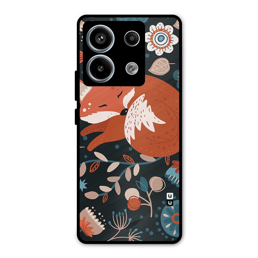Nordic Arts Sleeping Fox Metal Back Case for Redmi Note 13 Pro 5G