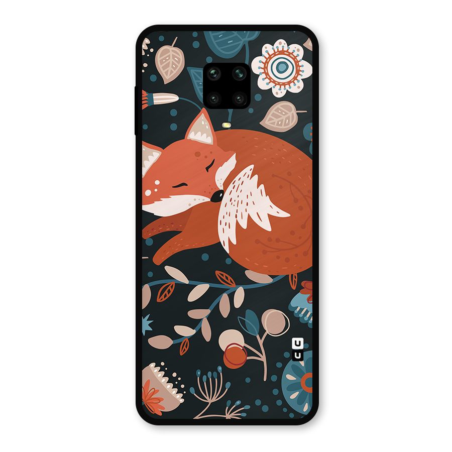 Nordic Arts Sleeping Fox Metal Back Case for Redmi Note 9 Pro