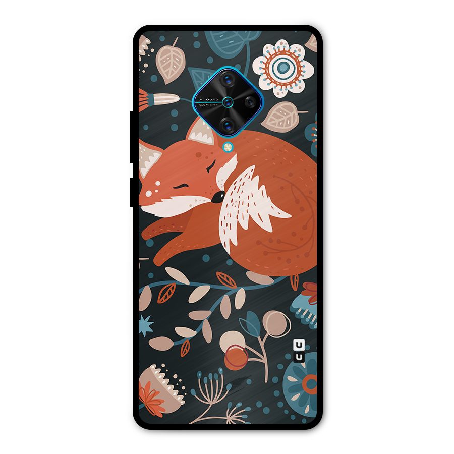 Nordic Arts Sleeping Fox Metal Back Case for Vivo S1 Pro