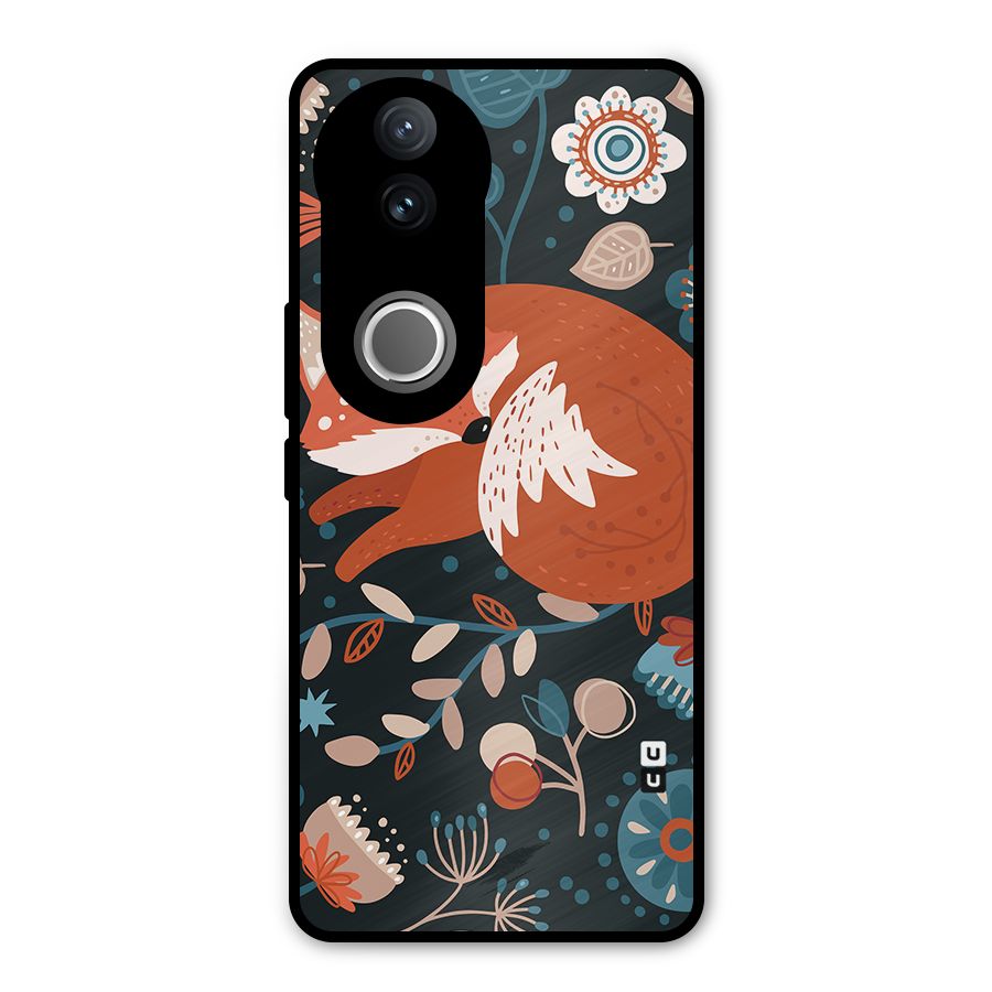 Nordic Arts Sleeping Fox Metal Back Case for Vivo V50e