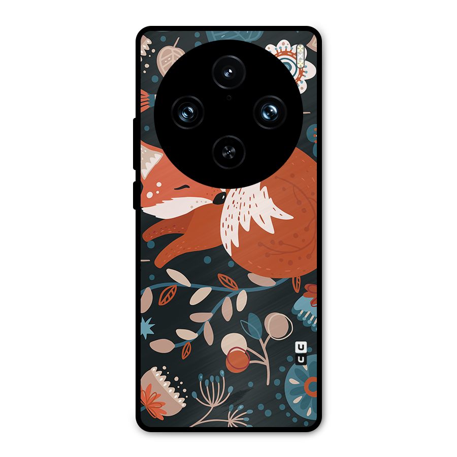 Nordic Arts Sleeping Fox Metal Back Case for Vivo X100 Pro
