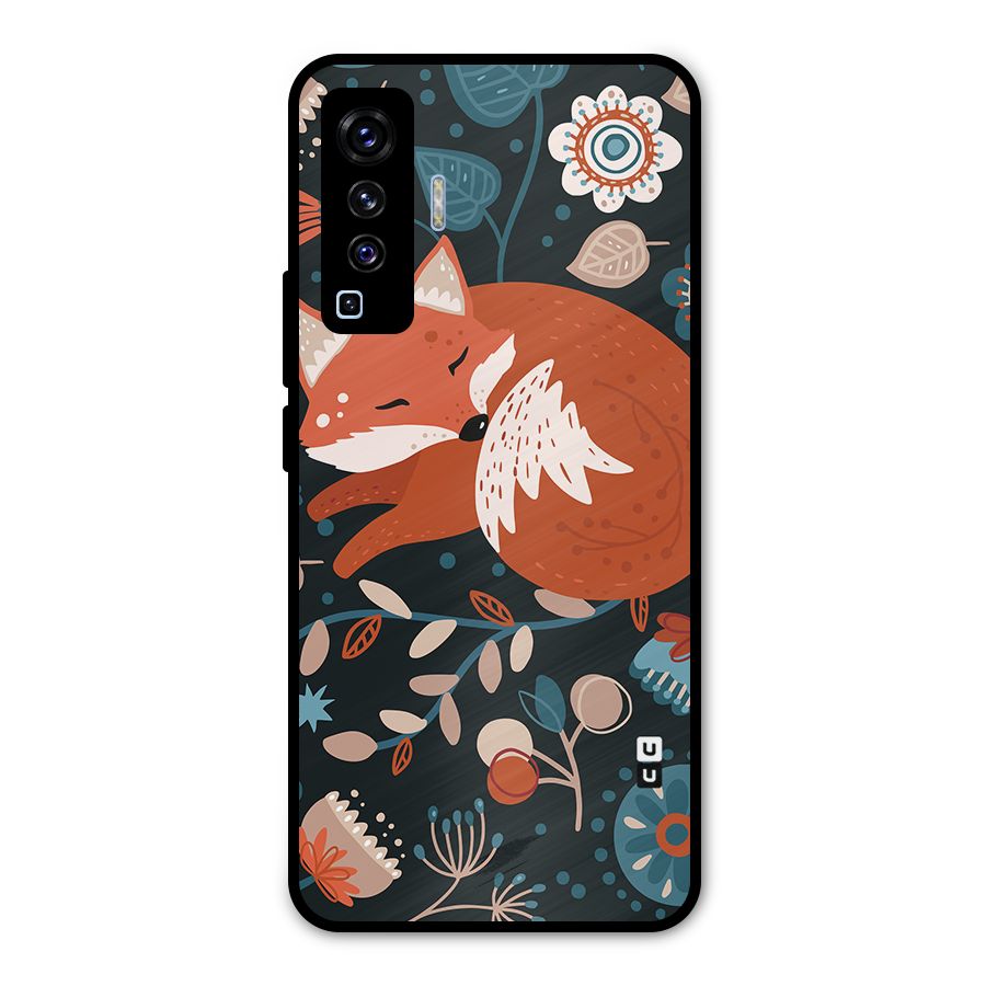 Nordic Arts Sleeping Fox Metal Back Case for Vivo X50