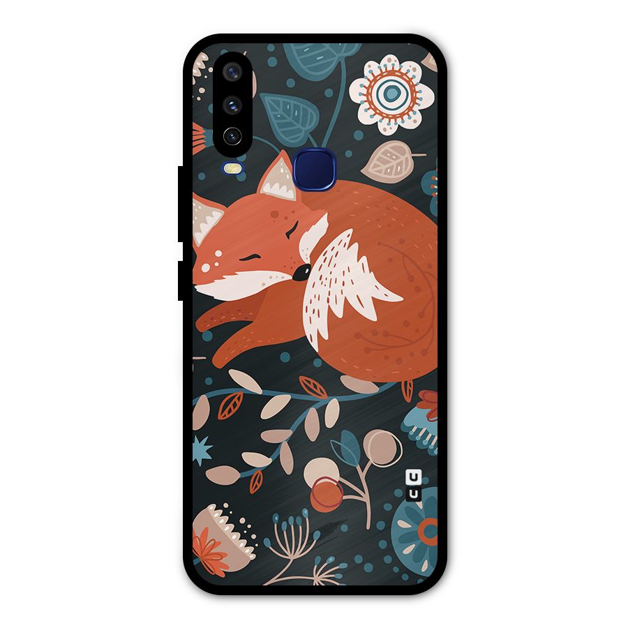 Nordic Arts Sleeping Fox Metal Back Case for Vivo Y15