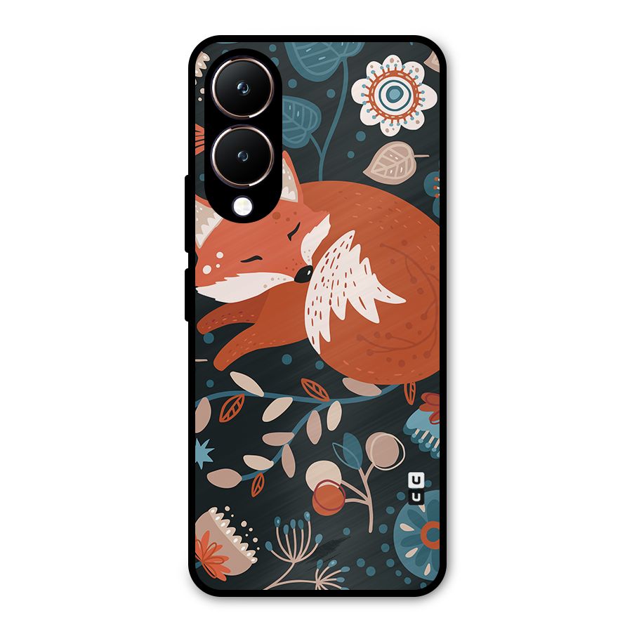 Nordic Arts Sleeping Fox Metal Back Case for Vivo Y28