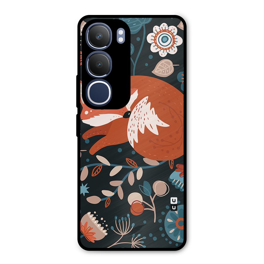 Nordic Arts Sleeping Fox Metal Back Case for Vivo Y29