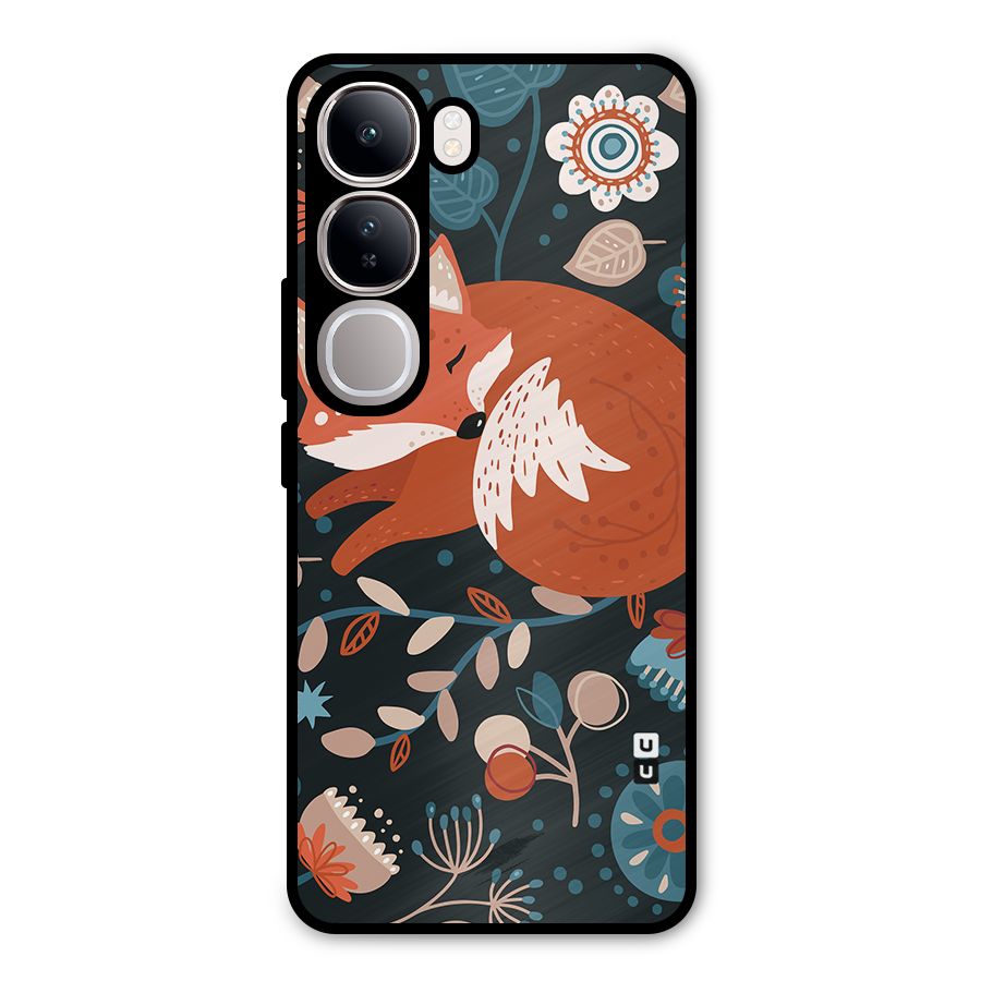 Nordic Arts Sleeping Fox Metal Back Case for Vivo Y300