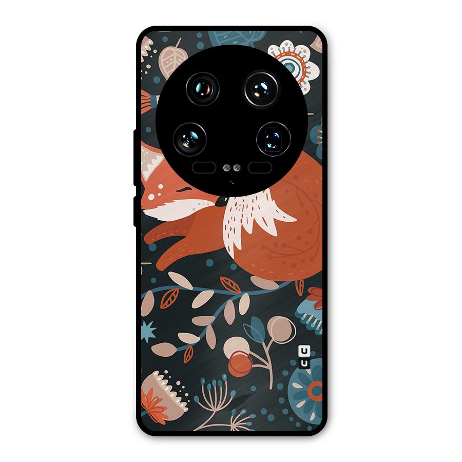 Nordic Arts Sleeping Fox Metal Back Case for Xiaomi 14 Ultra