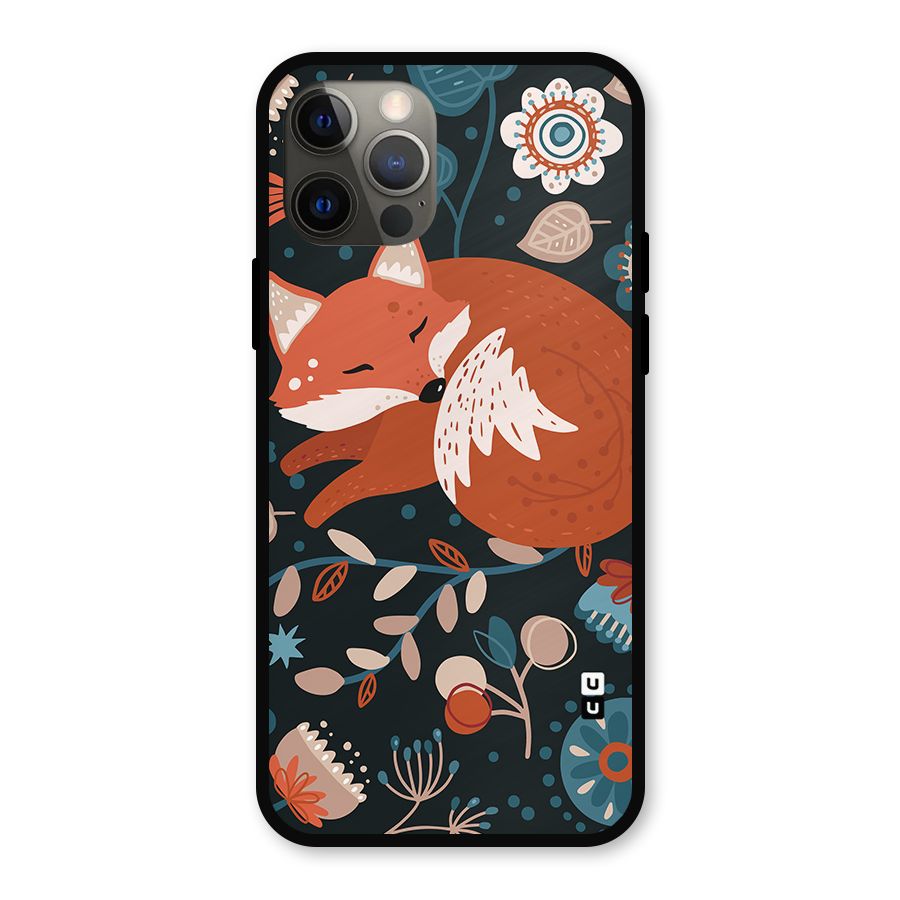 Nordic Arts Sleeping Fox Metal Back Case for iPhone 12 Pro