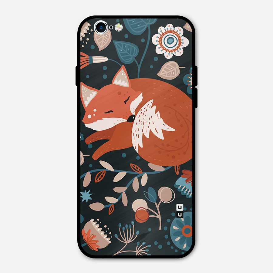 Nordic Arts Sleeping Fox Metal Back Case for iPhone 6 6s