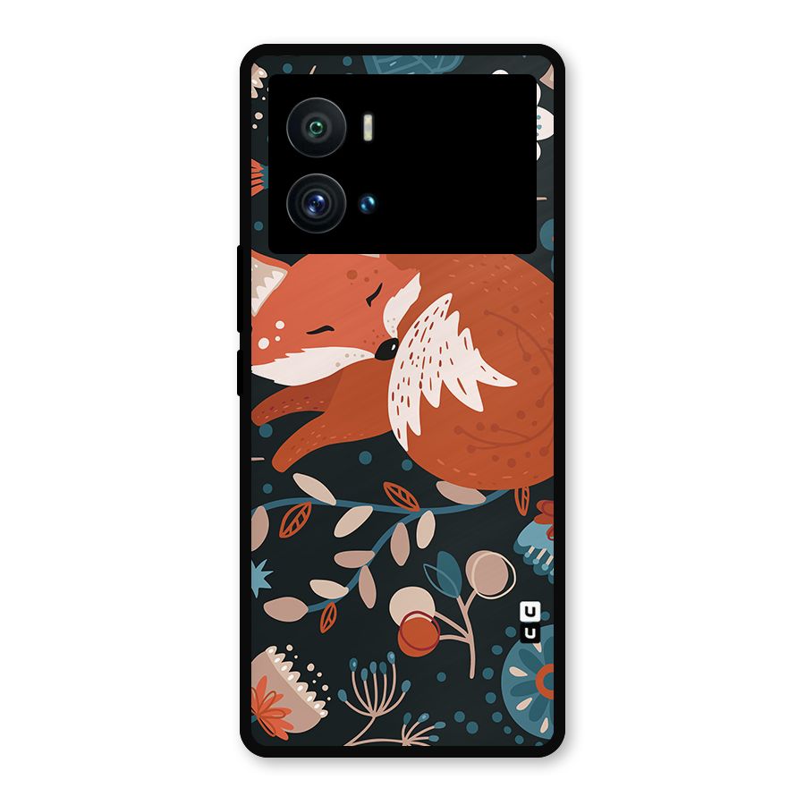 Nordic Arts Sleeping Fox Metal Back Case for iQOO 9 Pro