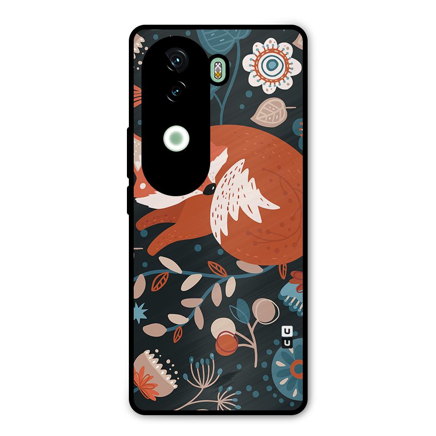 Nordic Arts Sleeping Fox Metal Back Case for iQOO Z9s