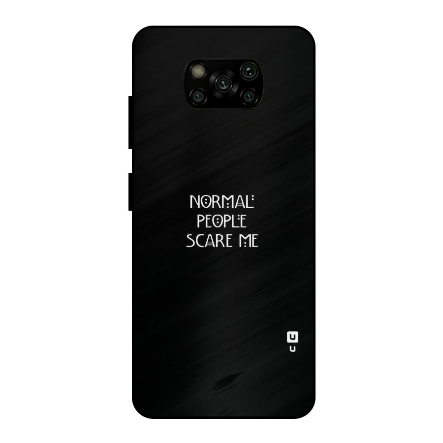 Normal People Metal Back Case for Poco X3