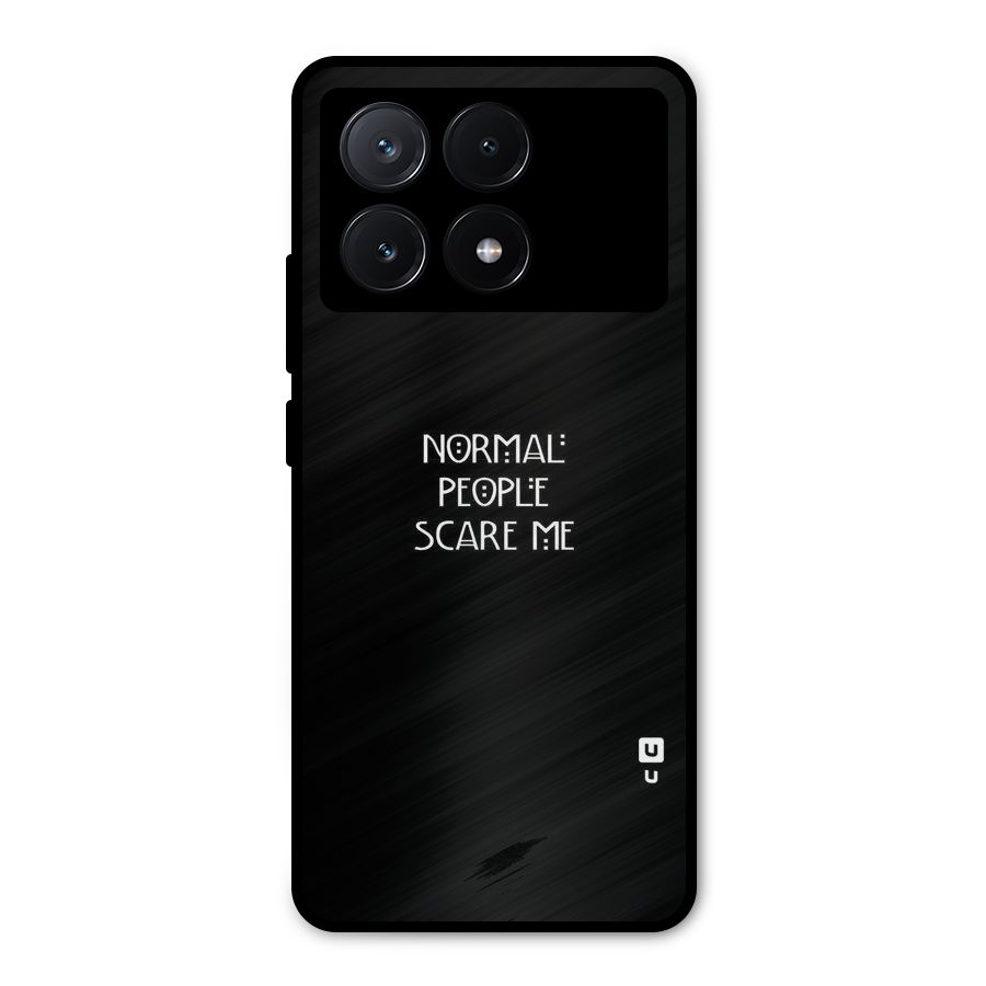 Normal People Metal Back Case for Poco X6 Pro