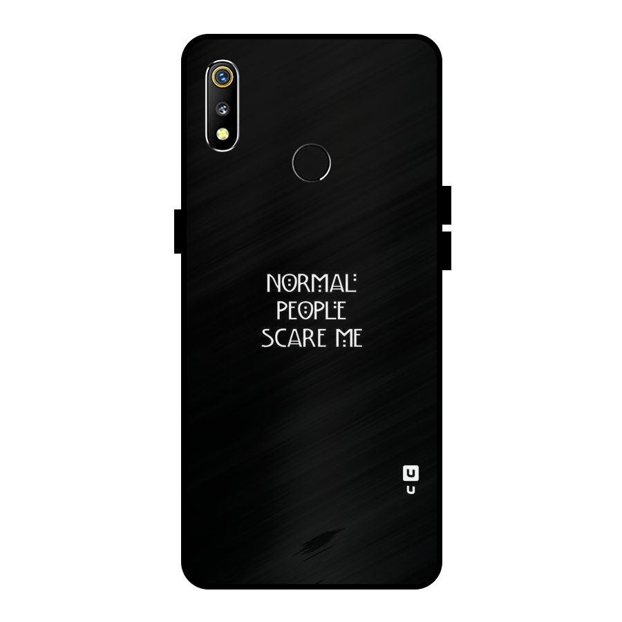 Normal People Metal Back Case for Realme 3i