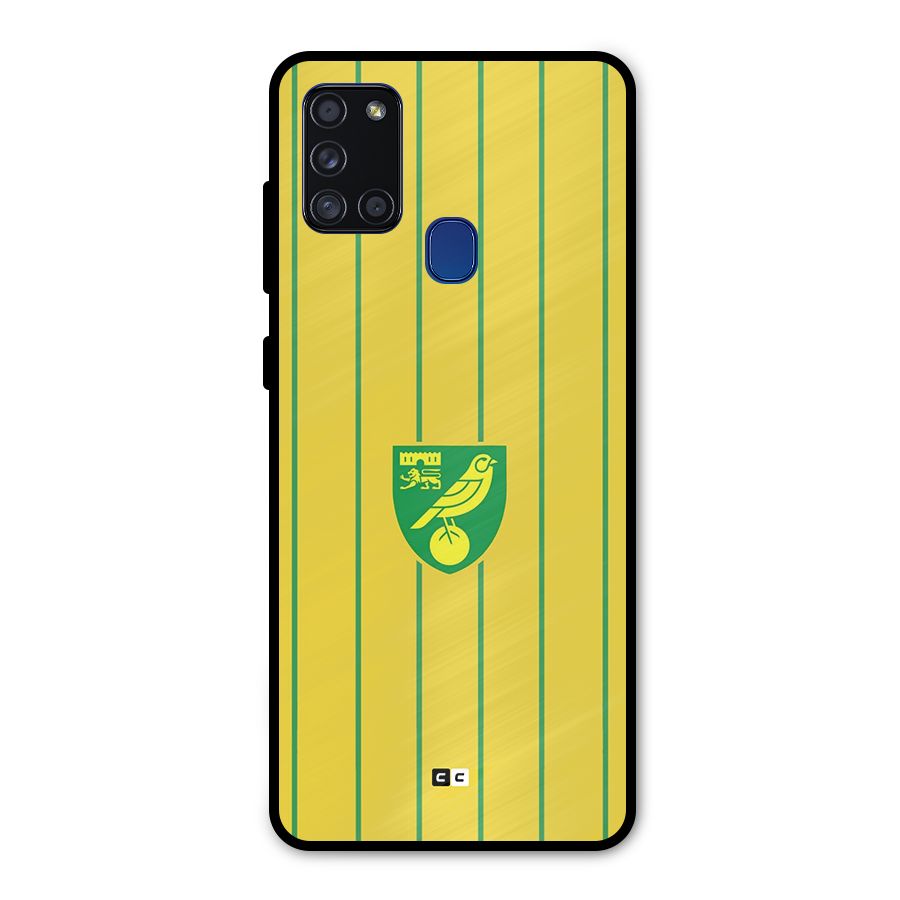 Norwich City Metal Back Case for Galaxy A21s
