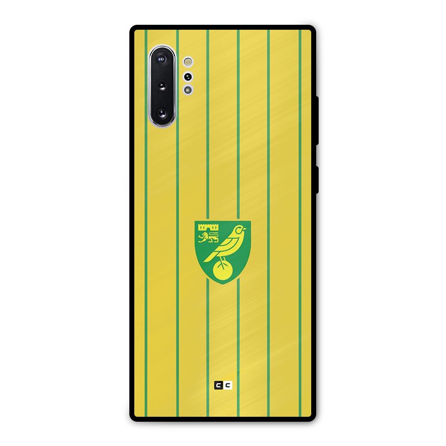 Norwich City Metal Back Case for Galaxy Note 10 Plus