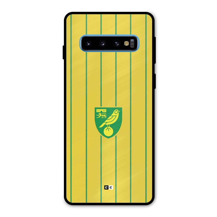 Norwich City Metal Back Case for Galaxy S10