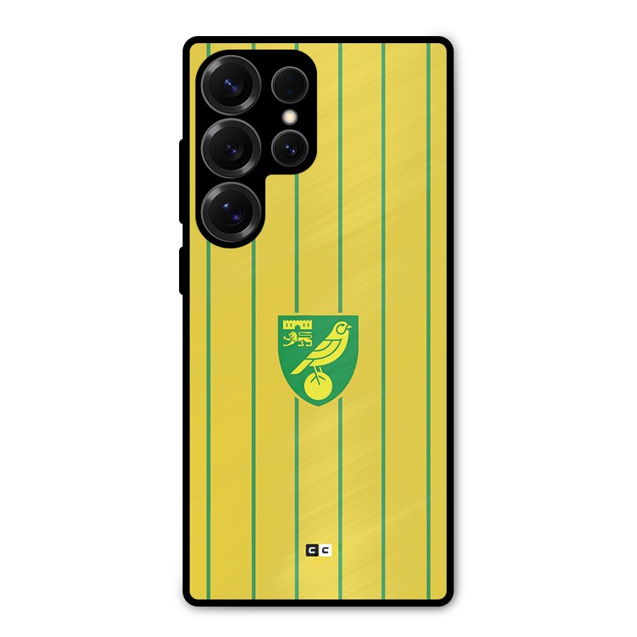 Norwich City Metal Back Case for Galaxy S25 Ultra