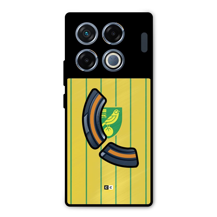 Norwich City Metal Back Case for Infinix GT 20 Pro