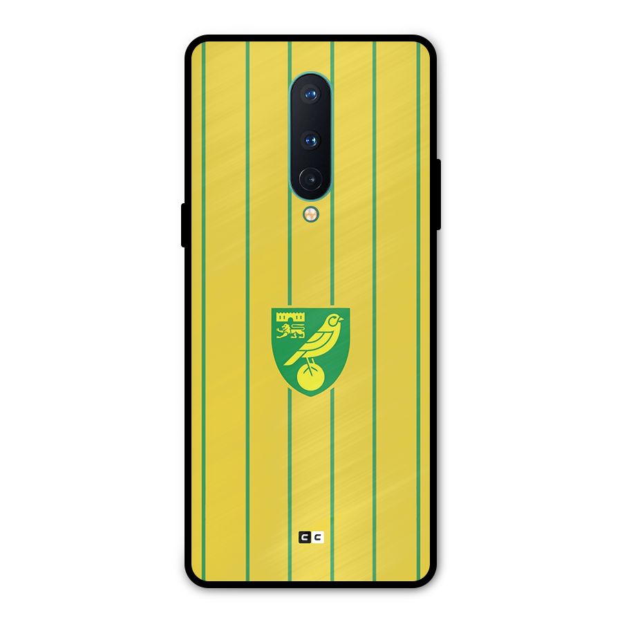 Norwich City Metal Back Case for OnePlus 8