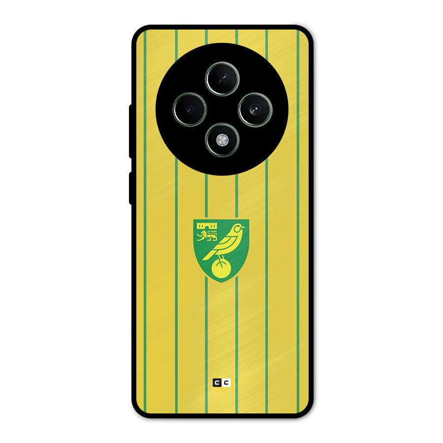 Norwich City Metal Back Case for Oppo F27