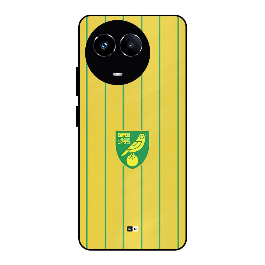 Norwich City Metal Back Case for Realme 11X