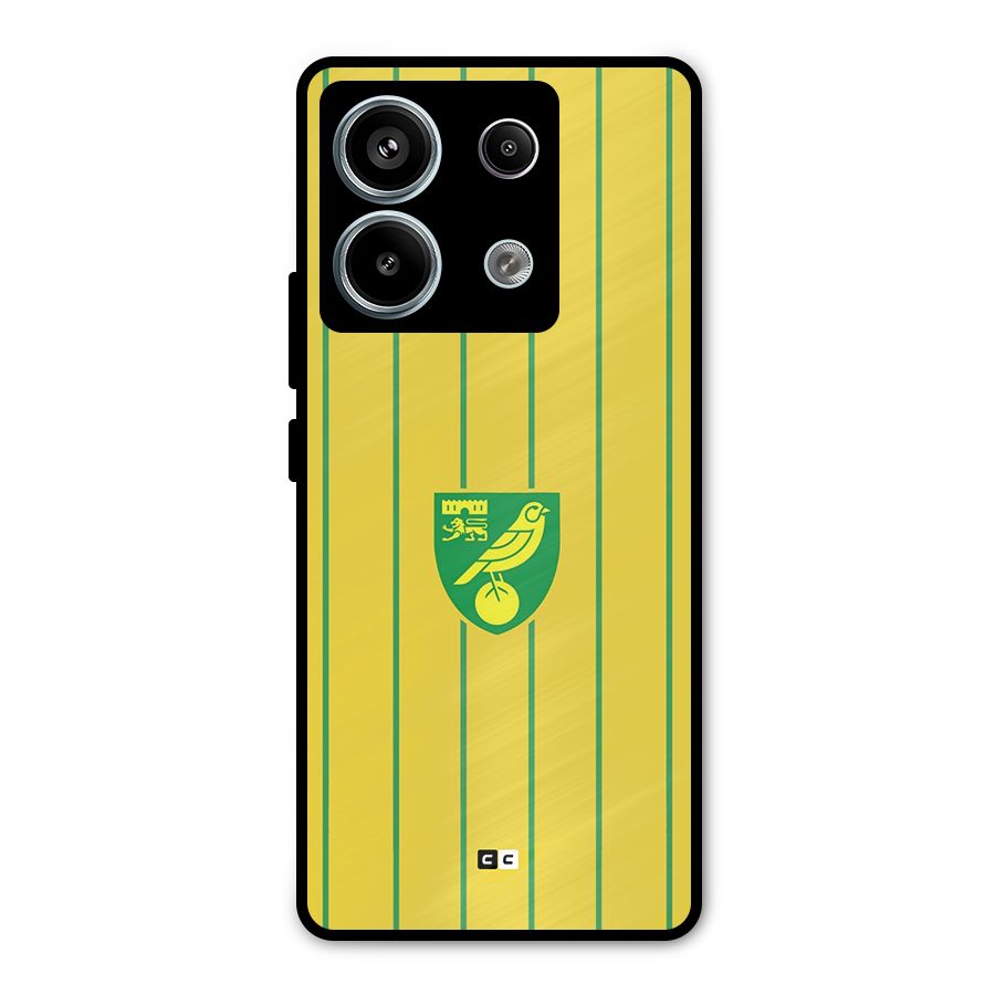 Norwich City Metal Back Case for Redmi Note 13 Pro 5G