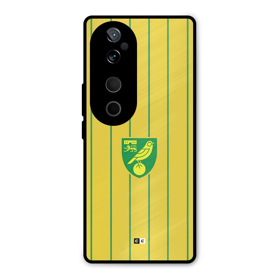 Norwich City Metal Back Case for Vivo T3 Ultra