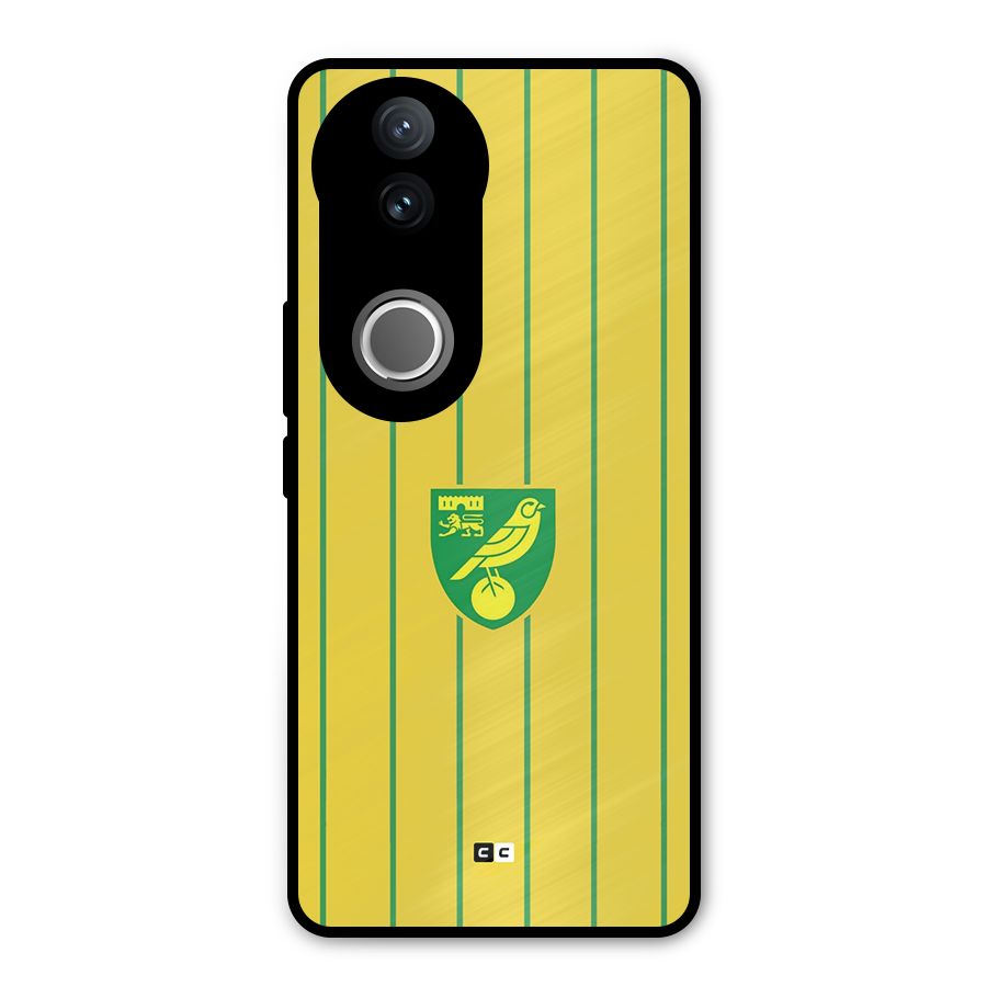 Norwich City Metal Back Case for Vivo V50e