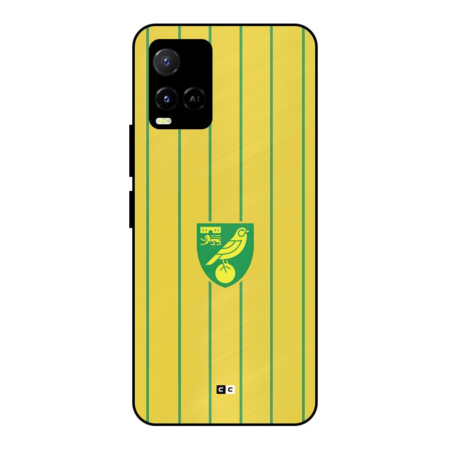 Norwich City Metal Back Case for Vivo Y21A