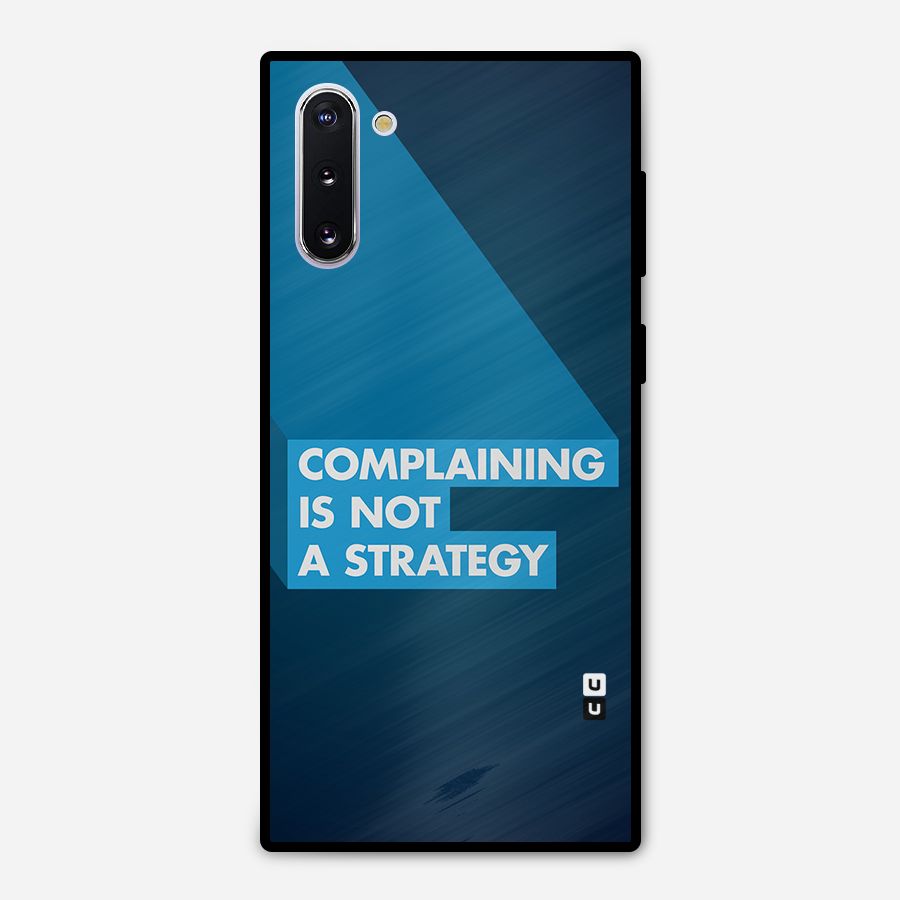 Not A Strategy Metal Back Case for Galaxy Note 10