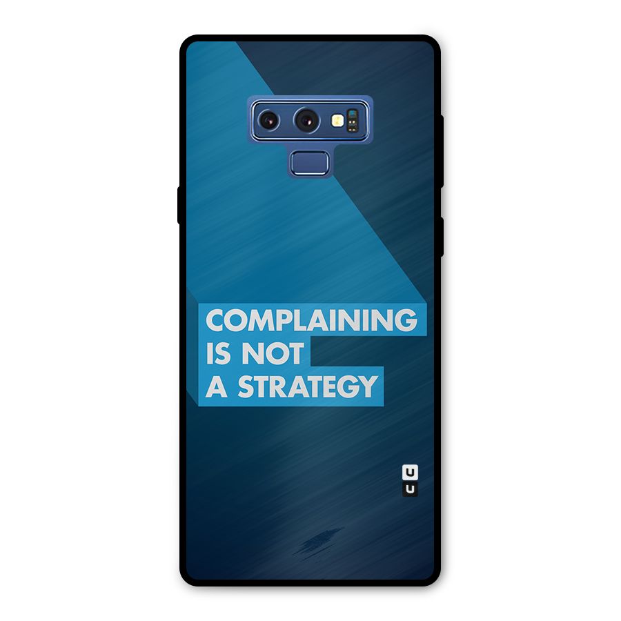 Not A Strategy Metal Back Case for Galaxy Note 9