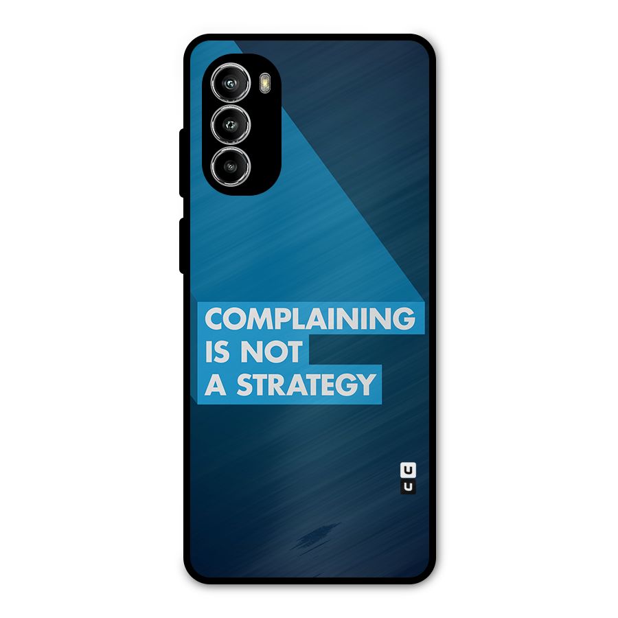 Not A Strategy Metal Back Case for Moto G52