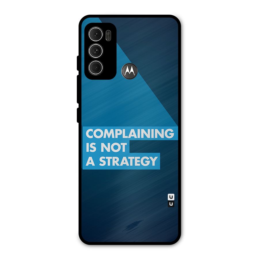 Not A Strategy Metal Back Case for Moto G60