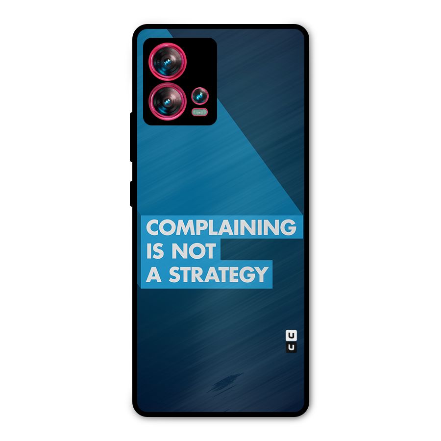 Not A Strategy Metal Back Case for Motorola Edge 30 Fusion