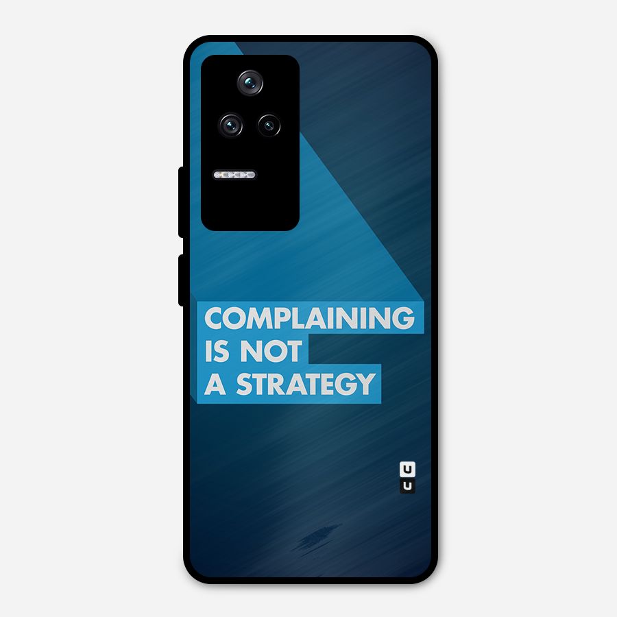 Not A Strategy Metal Back Case for Poco F4 5G