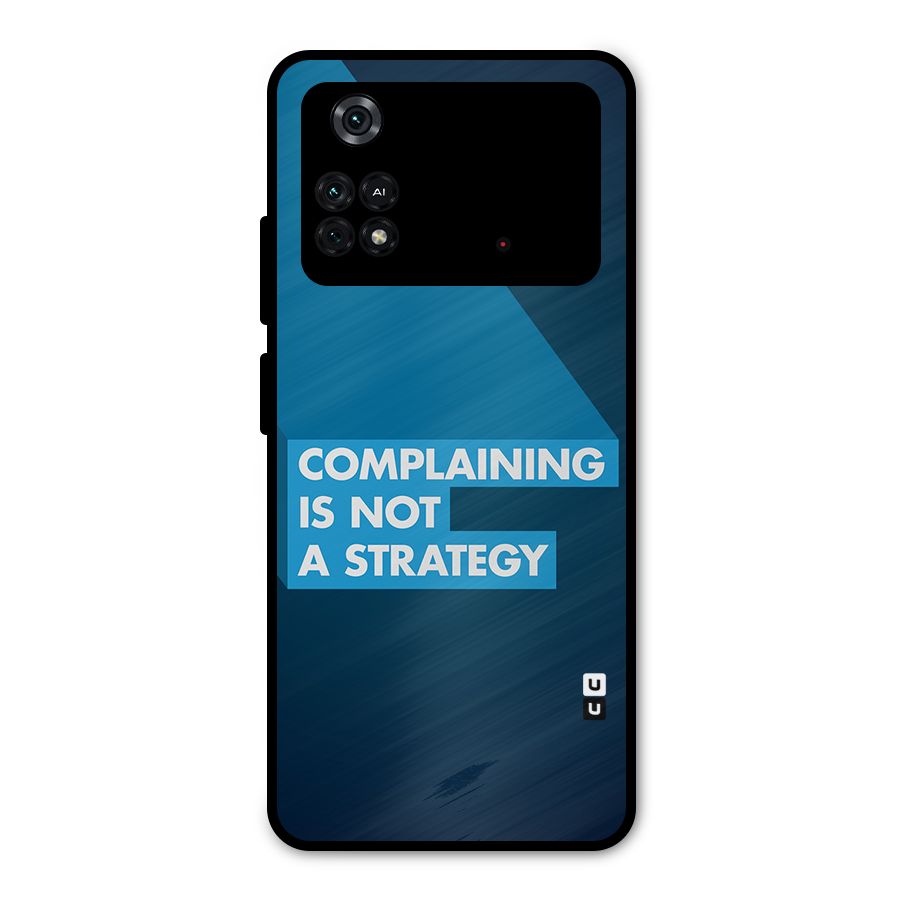 Not A Strategy Metal Back Case for Poco M4 Pro 4G