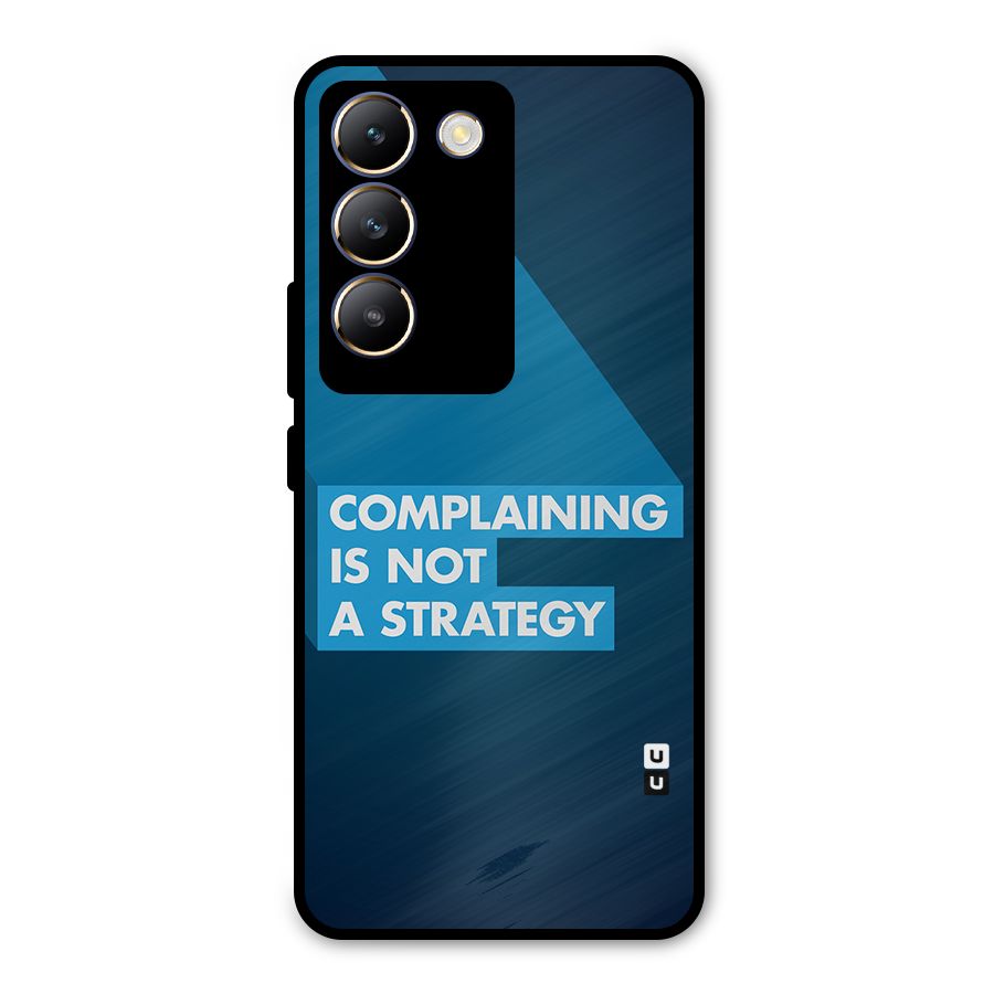 Not A Strategy Metal Back Case for Vivo T3 5G