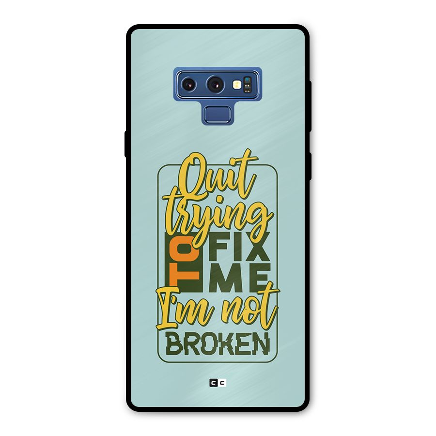 Not Broken Metal Back Case for Galaxy Note 9