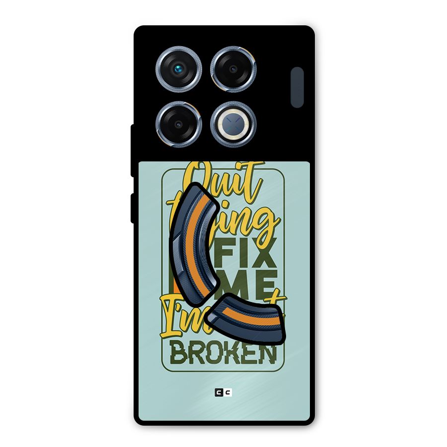 Not Broken Metal Back Case for Infinix GT 20 Pro