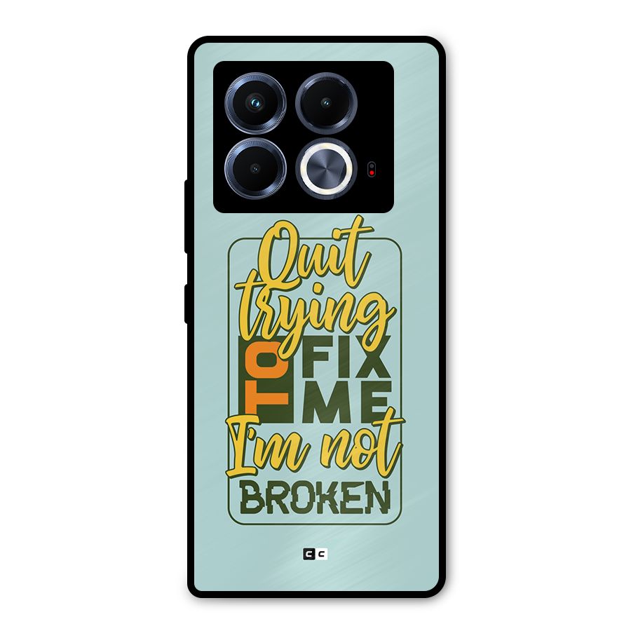Not Broken Metal Back Case for Infinix Note 40 5G