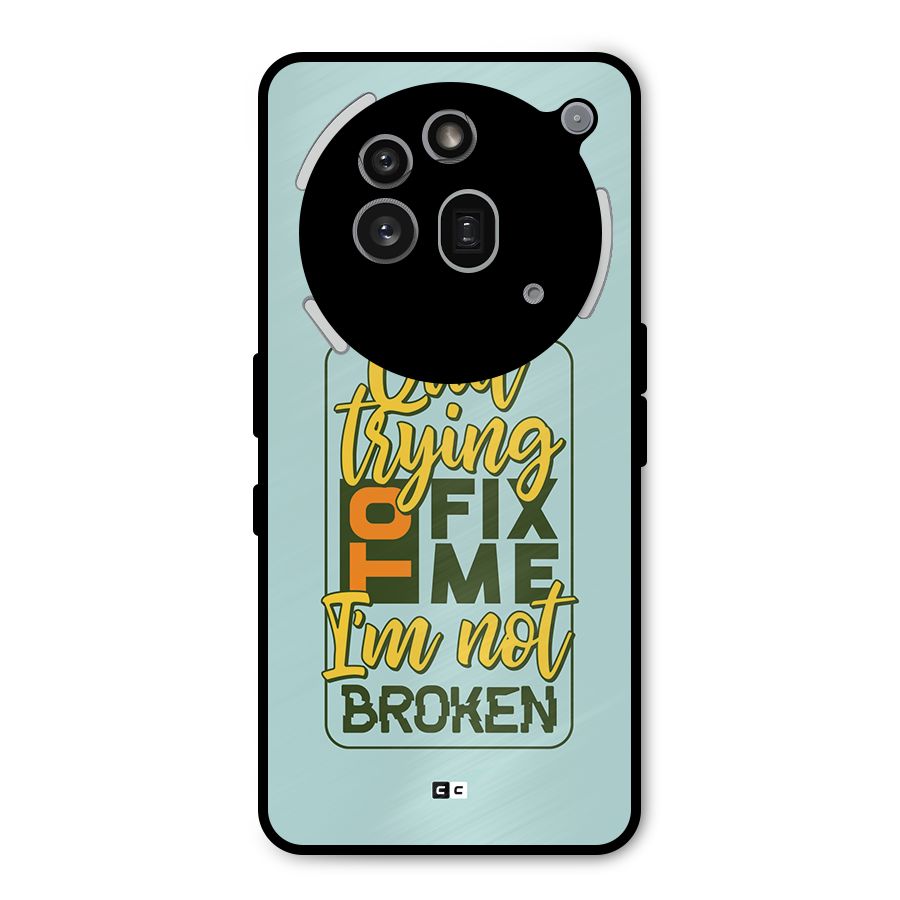 Not Broken Metal Back Case for Nothing Phone 3a Pro